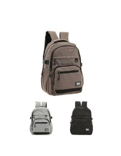 Mochila 45x31x12cm Owen Poliester C/ 2 Divisiones Principales Y 2 Bolsillos Frontales Con Cierre. Bolsillos Laterales. Asa Su