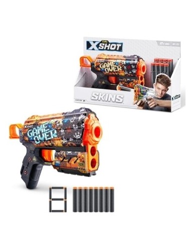 Pistola X-shot Skins-flux  C/8 Dardos 7298-36516 Gtm Ims02