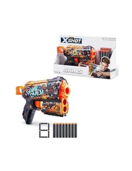 Pistola X-shot Skins-flux  C/8 Dardos 7298-36516 Gtm Ims02