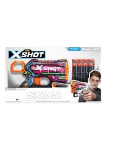 Pistola X-shot Skins-menace C/ 8 Dardos 7297-36515 Ims02 Gtm Ims02