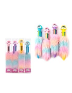 Boligrafo 6 Colores En 1 C/peludo Multicolor Mod. Surt 1511615114/15115  Ns370288 Pk01 Tar02
