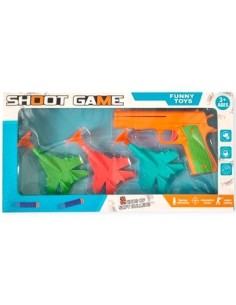 Pistola 12cm Lanzador X3 Aviones En Caja Hm80040 Pen01