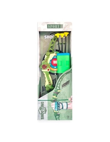 Arco 50cm C/4 Flechas Militar 54767 Seb01