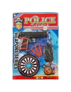 Set Policia Pistola C/walkie Talkie Y Acces. 50786 Seb01
