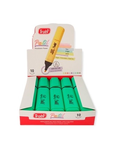 Resaltador Chato Pastel Verde Tr35978 Trabi (100/1)