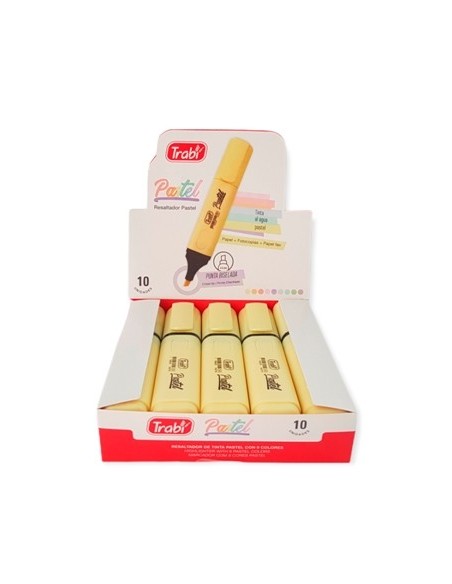 Resaltador Chato Pastel Amarillo 15977 Trabi (100/1)