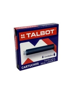 Cartucho Tinta Pluma X 6 Unid Azul Caja 2777 Csl01 (b10)