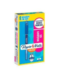Boligrafo Retractil Inkjoy Gel 0.7mm Azul Paper Mate 1997184 New02 (b12)