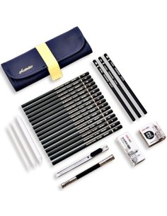 Set Dibujo Arte Estuche 25pzas Caja Deli 58125 (b2)