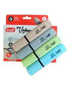 Resaltador X4 Unid. Pastel Surt. Vintage Caja Tr45990 (32/1)