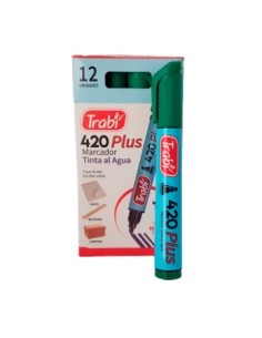 Marcador Al Agua P/redonda 420 Verde Tr1524 Trabi (b12)