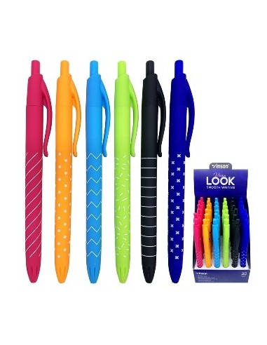 Boligrafo Azul Retractil Vision Fashion/oil Gel  515224 515225-515226-515228-515244 Pen01 (b36(