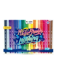 Marcadores X 20 Doble Punta Pincel Miss Brush Lettering 3091020 Moo01 Ori02