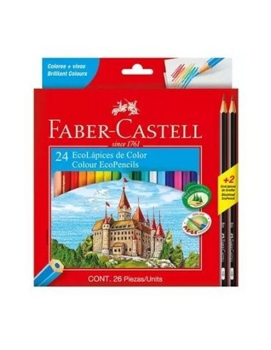 Lapices Color X24 Largos +4 Pastel 120124/112026-116128 Faber-castell (b6)