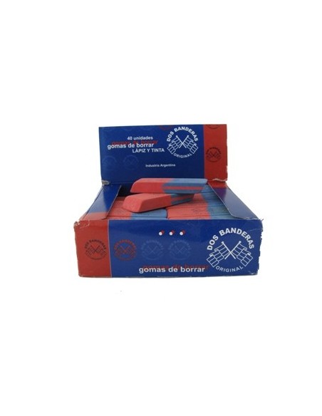 Goma Borrar Lapiz/tinta Azul Dos Banderas 214/1213115 Aud02 (b40)