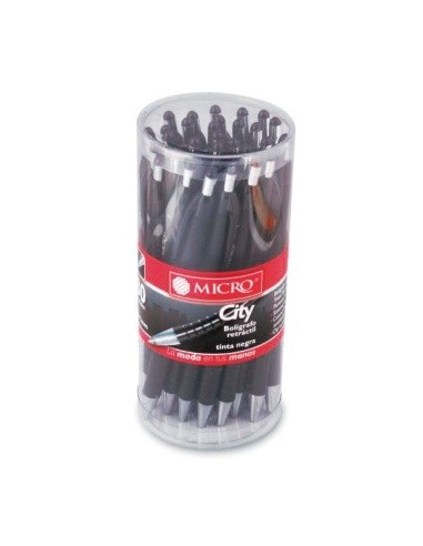 Boligrafo Retractil Negro Micro City 0104020201 0203050201 Spp01 (b300/30)