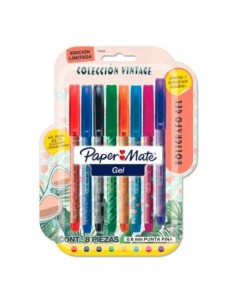 Boligrafo Gel X8 0.6mm P/fina Vintage Paper Mate 2152226 New02