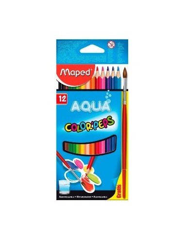 Lapices Color X12 Largos Acuarelables Maped 836011 Map01 (b12)
