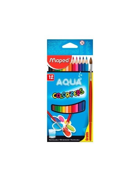 Lapices Color X12 Largos Acuarelables Maped 836011 Map01 (b12)
