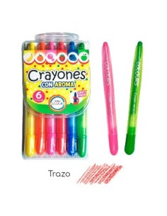 Crayones Rect X6 C/aroma Colours 17730 Col01