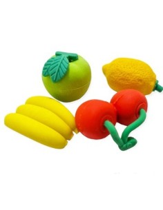 Goma Borrar Fantasia X3-4 Borrar C/forma Fruta/comida En Bolsa Pvc 514142-514143 Pen01