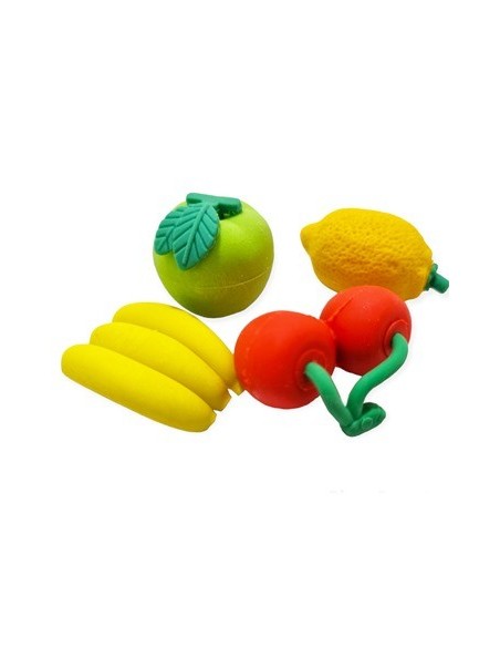 Goma Borrar Fantasia X3-4 Borrar C/forma Fruta/comida En Bolsa Pvc 514142-514143 Pen01