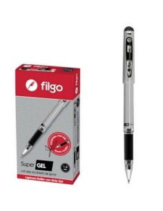 Boligrafo Roller Gel Negro 1.0mm Filgo Sg10-c12-001 Fil01 (b144)