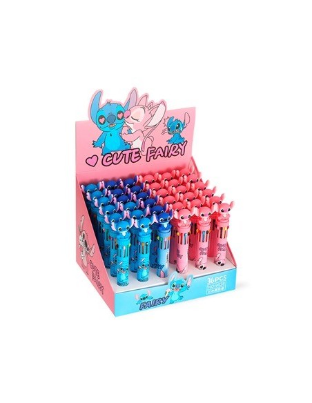 Boligrafo Retractil X10 Colores Stitch Ba-09028 Sf01