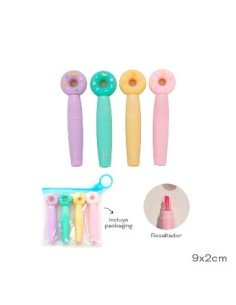 Resaltador X4 Pastel Dona/astronauta Trendy 17188/17189 Tar02