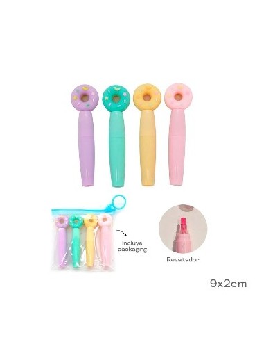 Resaltador X4 Pastel Dona/astronauta Trendy 17188/17189 Tar02