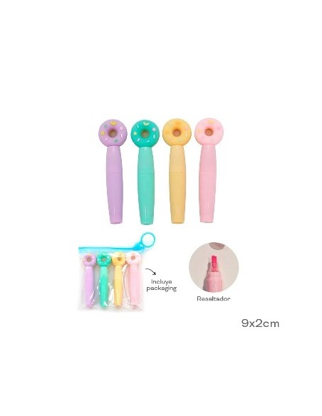 Resaltador X4 Pastel Dona/astronauta Trendy 17188/17189 Tar02