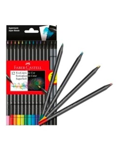 Lapices Color X12 Supersoft + 2 Negros 210712 Faber-castell (b144)