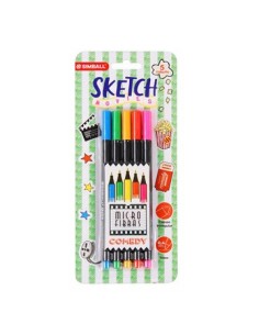 Microfibra 0.4mm X5 Unid Sketch Fantasy-fiction-comedy 0210049605 0210049405-0210049705 Simball Spp01