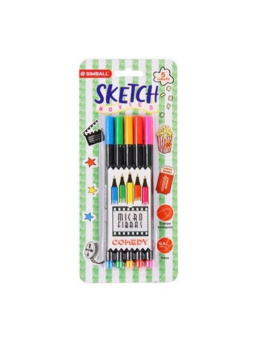 Microfibra 0.4mm X5 Unid Sketch Fantasy-fiction-comedy 0210049605 0210049405-0210049705 Simball Spp01