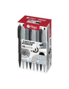 Boligrafo Retractil Fastrak Neutro Azul 1.0mm Filgo Ft10-c36-003 Fil01 (b36)