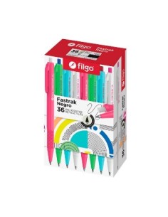 Boligrafo Retractil Fastrak Colores Negro 1.0mm Filgo Ft10-c36-001neu Fil01 (b36)