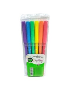 Marcadores X6 P/fina Pastel 8006p Pz01