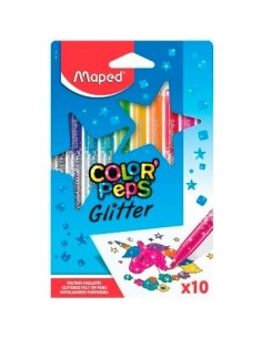 Marcadores X 10 C/glitter 847110 Map01 (b12)