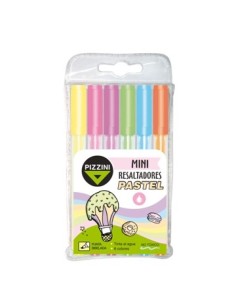 Resaltador X 6 Mini Pastel Pizzini 1290px6 Pz01 (b12)