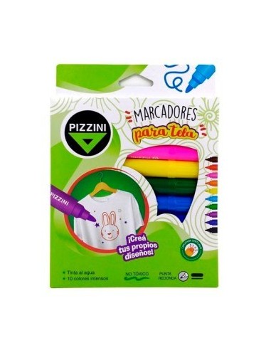 Marcadores P/tela  Surt. X 10 Unid. Pizzini 8510 Pz01