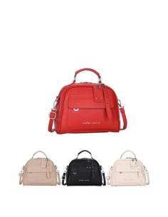 Cartera 26x20x12cm Pu Agarrate Catalina C/ 1 Division Principal Y 1 Bolsillo Frontal C/cierre. Manijas Largas  Correa Regulab 2