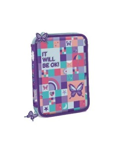 Cartuchera 2 Pisos Tela  Its Ok 9902-04 Mult02