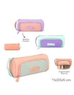 Cartuchera Trendy C/bolsillo Bicolor 30245 Tar02 2