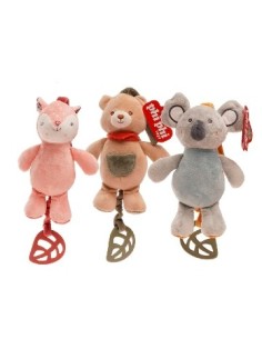 Cunero Musical 22cm  Animalitos Nordicos Color Pastel 6305 Phi Phi 2