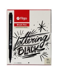 Marcador X1 P/pincel 1 6mm Negro Filgo Bsh-c12-001/bsh35-c12-001 Fil01 (b12)