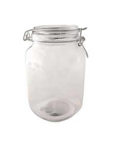 Frasco 1500ml Hermetico Vidrio Tapa C/traba Cb6521-1500 Res01