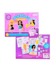 Libro P/colorear C/stickers Reutilizables 168962 168963 Col01 2