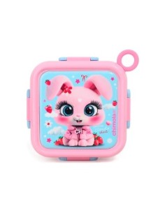 Lunchera 15x15cm Box Plast. C/tenedor Animalitos Chimola Bz129 Bz133 Bz135 Chi01 2