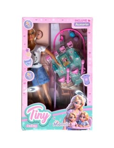 Muneca 32cm Tiny Mama Mellizos C/accesorios 56646 Seb01 2