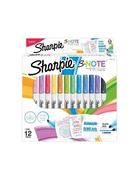 Marcadores X12 S-note Sharpie 2133103 New02